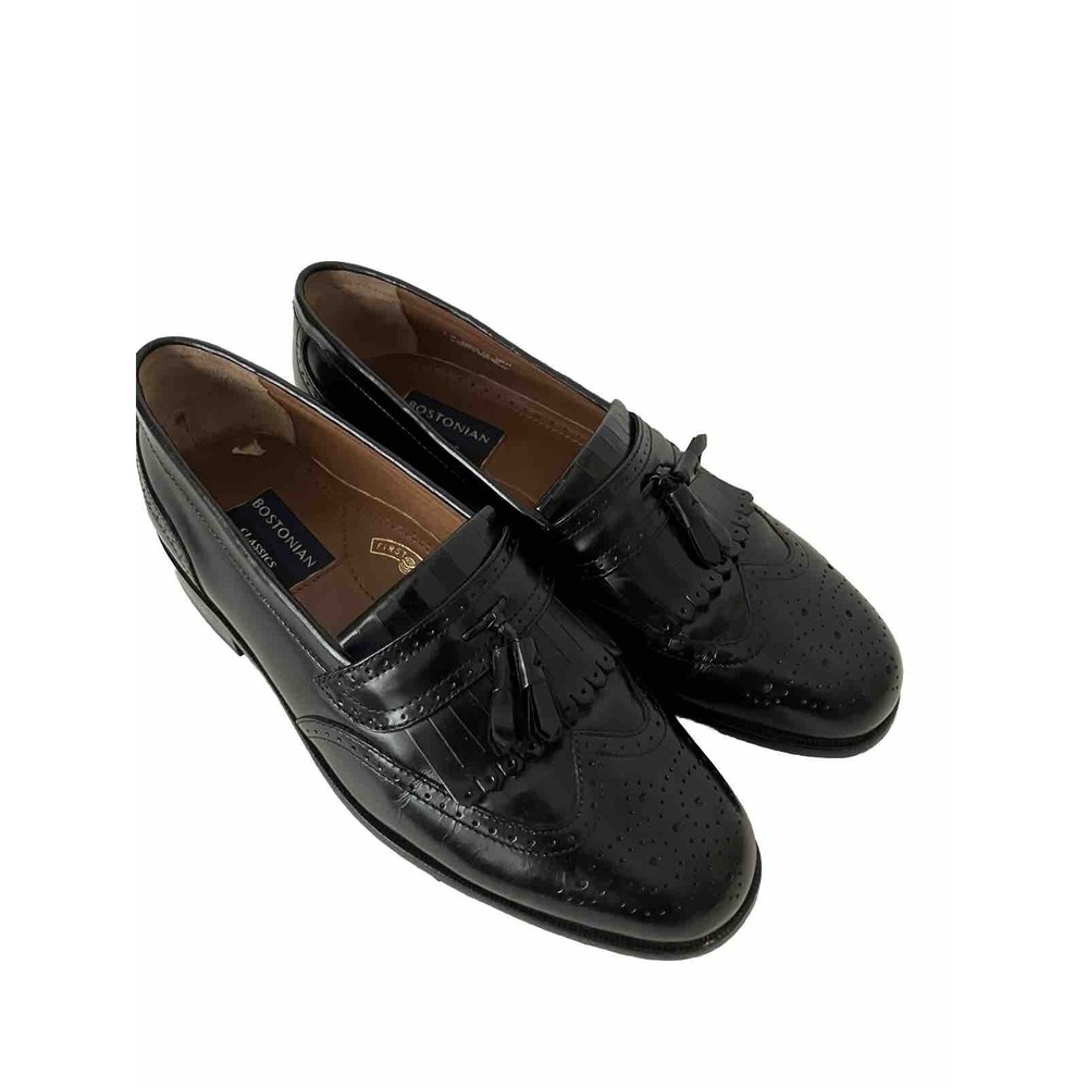 Bostonian Evanston Dress‎ Shoes Size 9 Black Flex First Tassel